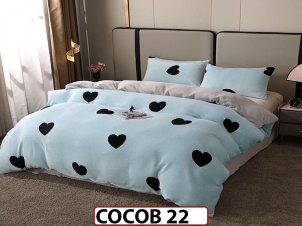 Lenjerie De Pat Cocolino de 2 Persoane cu 4 piese - COCOB22