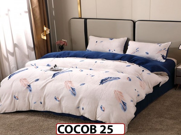 Lenjerie De Pat Cocolino de 2 Persoane cu 4 piese - COCOB25