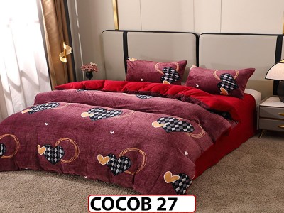 Lenjerie De Pat Cocolino de 2 Persoane cu 4 piese - COCOB27 Lenjerie De Pat Cocolino de 2 Persoane cu 4 piese - COCOB27