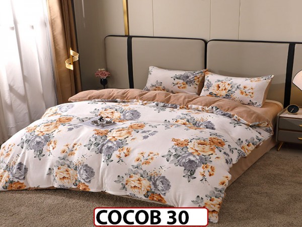 Lenjerie De Pat Cocolino de 2 Persoane cu 4 piese - COCOB30