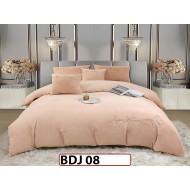 Lenjerie brodata din blanita artificiala de iepure din 6 piese - BDJ08