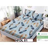 Husa de Pat din Finet + 2 Fete de Perne - Saltea 90x200  - HFDL01