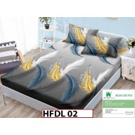 Husa de Pat din Finet + 2 Fete de Perne - Saltea 90x200  - HFDL02