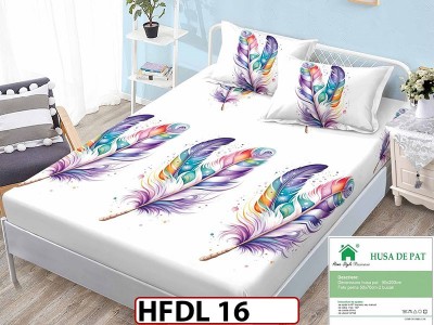 Husa de Pat din Finet + 2 Fete de Perne - Saltea 90x200- HFDL16 Husa de Pat din Finet + 2 Fete de Perne - Saltea 90x200- HFDL16