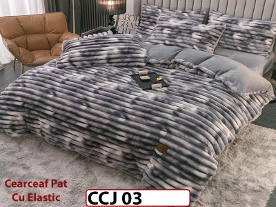 Lenjerie De Pat Cocolino, 4 piese cu cearceaf elastic- CCJ03 Lenjerie De Pat Cocolino, 4 piese cu cearceaf elastic- CCJ03