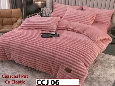 Lenjerie De Pat Cocolino, 4 piese cu cearceaf elastic- CCJ06 Lenjerie De Pat Cocolino, 4 piese cu cearceaf elastic- CCJ06