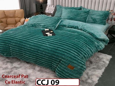 Lenjerie De Pat Cocolino, 4 piese cu cearceaf elastic- CCJ09 Lenjerie De Pat Cocolino, 4 piese cu cearceaf elastic- CCJ09