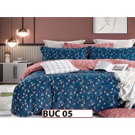 Lenjerie  pentru  1 persoana din bumbac 100% 4 piese -BUC05