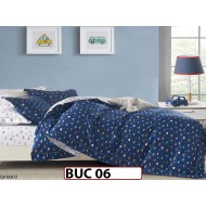 Lenjerie  pentru  1 persoana din bumbac 100% 4 piese -BUC06