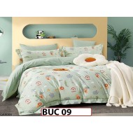 Lenjerie  pentru  1 persoana din bumbac 100% 4 piese -BUC09