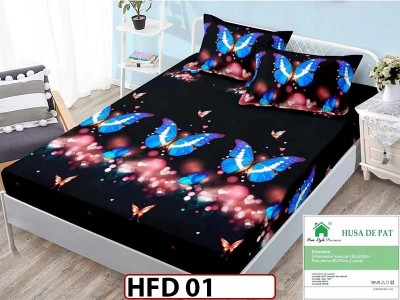 Husa de Pat din Finet + 2 Fete de Perne - Saltea 180x200 - Pat 2 Persoane - HFD01 Husa de Pat din Finet + 2 Fete de Perne - Saltea 180x200 - Pat 2 Persoane - HFD01