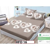 Husa de Pat din Finet + 2 Fete de Perne - Saltea 180x200 - Pat 2 Persoane - HFD16