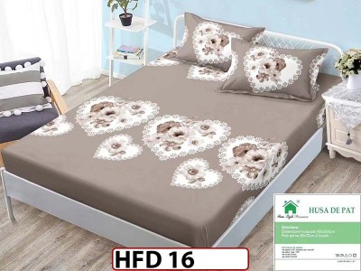 Husa de Pat din Finet + 2 Fete de Perne - Saltea 180x200 - Pat 2 Persoane - HFD16 Husa de Pat din Finet + 2 Fete de Perne - Saltea 180x200 - Pat 2 Persoane - HFD16