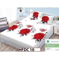 Husa de Pat din Finet + 2 Fete de Perne - Saltea 140x200 - Pat 2 Persoane -HFDC10