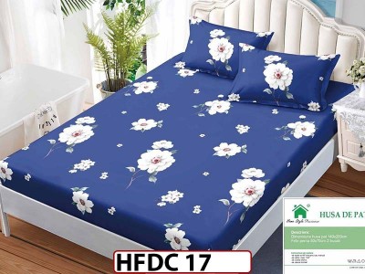 Husa de Pat din Finet + 2 Fete de Perne - Saltea 140x200 - Pat 2 Persoane -HFDC17 Husa de Pat din Finet + 2 Fete de Perne - Saltea 140x200 - Pat 2 Persoane -HFDC17