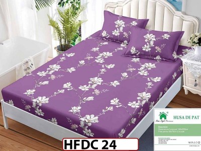 Husa de Pat din Finet + 2 Fete de Perne - Saltea 140x200 - Pat 2 Persoane -HFDC24 Husa de Pat din Finet + 2 Fete de Perne - Saltea 140x200 - Pat 2 Persoane -HFDC24