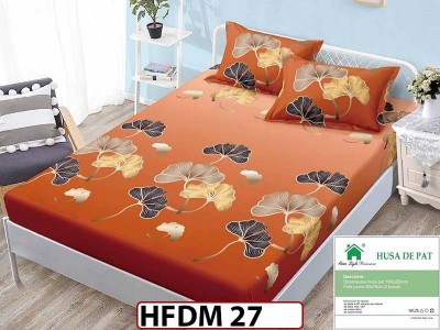 Husa de Pat din Finet + 2 Fete de Perne - Saltea 160x200 - Pat 2 Persoane - HFDM27 Husa de Pat din Finet + 2 Fete de Perne - Saltea 160x200 - Pat 2 Persoane - HFDM27
