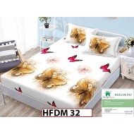 Husa de Pat din Finet + 2 Fete de Perne - Saltea 160x200 - Pat 2 Persoane - HFDM32