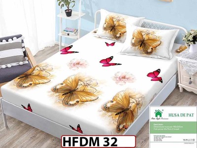 Husa de Pat din Finet + 2 Fete de Perne - Saltea 160x200 - Pat 2 Persoane - HFDM32 Husa de Pat din Finet + 2 Fete de Perne - Saltea 160x200 - Pat 2 Persoane - HFDM32