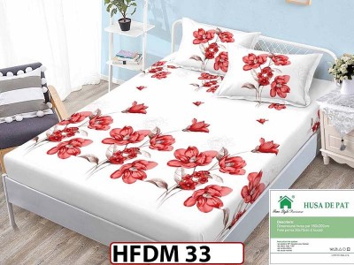 Husa de Pat din Finet + 2 Fete de Perne - Saltea 160x200 - Pat 2 Persoane - HFDM33 Husa de Pat din Finet + 2 Fete de Perne - Saltea 160x200 - Pat 2 Persoane - HFDM33