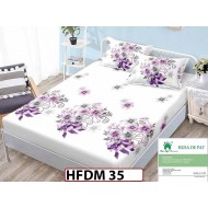 Husa de Pat din Finet + 2 Fete de Perne - Saltea 160x200 - Pat 2 Persoane - HFDM35