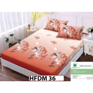 Husa de Pat din Finet + 2 Fete de Perne - Saltea 160x200 - Pat 2 Persoane - HFDM36