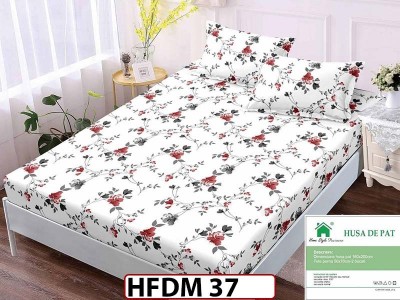 Husa de Pat din Finet + 2 Fete de Perne - Saltea 160x200 - Pat 2 Persoane - HFDM37 Husa de Pat din Finet + 2 Fete de Perne - Saltea 160x200 - Pat 2 Persoane - HFDM37