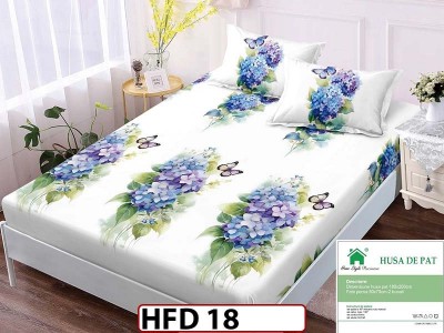 Husa de Pat din Finet + 2 Fete de Perne - Saltea 180x200 - Pat 2 Persoane - HFD18 Husa de Pat din Finet + 2 Fete de Perne - Saltea 180x200 - Pat 2 Persoane - HFD18