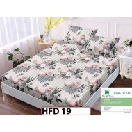 Husa de Pat din Finet + 2 Fete de Perne - Saltea 180x200 - Pat 2 Persoane - HFD19