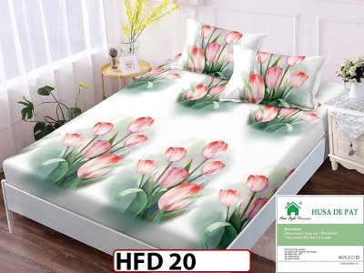 Husa de Pat din Finet + 2 Fete de Perne - Saltea 180x200 - Pat 2 Persoane - HFD20 Husa de Pat din Finet + 2 Fete de Perne - Saltea 180x200 - Pat 2 Persoane - HFD20