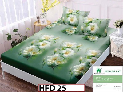 Husa de Pat din Finet + 2 Fete de Perne - Saltea 180x200 - Pat 2 Persoane - HFD25 Husa de Pat din Finet + 2 Fete de Perne - Saltea 180x200 - Pat 2 Persoane - HFD25