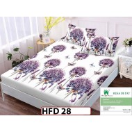 Husa de Pat din Finet + 2 Fete de Perne - Saltea 180x200 - Pat 2 Persoane - HFD28