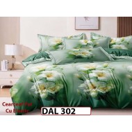 Lenjerie din finet cu 6 piese si cearceaf cu Elastic - DAL302