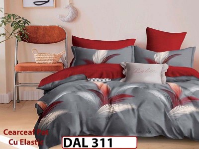 Lenjerie din finet cu 6 piese si cearceaf cu Elastic - DAL311 Lenjerie din finet cu 6 piese si cearceaf cu Elastic - DAL311