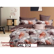 Lenjerie din finet cu 6 piese si cearceaf cu Elastic - DAL312