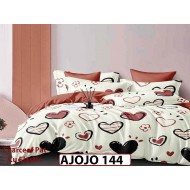 Lenjerie din finet 6 piese si cearceaf cu Elastic - AJOJO144