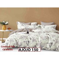 Lenjerie din finet 6 piese si cearceaf cu Elastic - AJOJO150