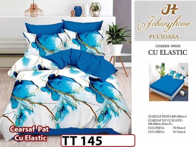 Lenjerie din finet 6 piese si cearceaf cu Elastic - TT 145 Lenjerie din finet 6 piese si cearceaf cu Elastic - TT 145