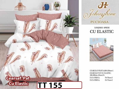 Lenjerie din finet 6 piese si cearceaf cu Elastic - TT 155 Lenjerie din finet 6 piese si cearceaf cu Elastic - TT 155