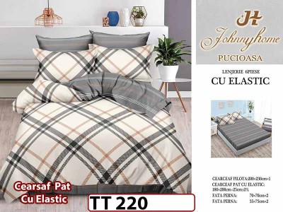 Lenjerie din finet 6 piese si cearceaf cu Elastic - TT 220 Lenjerie din finet 6 piese si cearceaf cu Elastic - TT 220