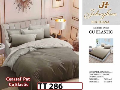 Lenjerie din finet 6 piese si cearceaf cu Elastic - TT 286 Lenjerie din finet 6 piese si cearceaf cu Elastic - TT 286