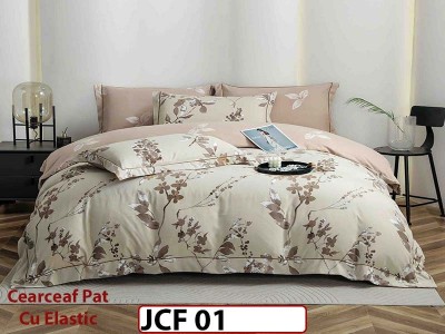 Lenjerie din finet 6 piese cu cearceaf elastic - JCF01 Lenjerie din finet 6 piese cu cearceaf elastic - JCF01