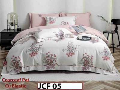Lenjerie din finet 6 piese cu cearceaf elastic - JCF05 Lenjerie din finet 6 piese cu cearceaf elastic - JCF05