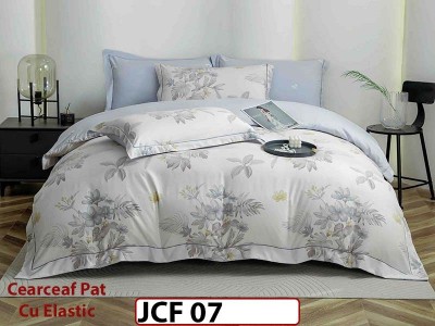Lenjerie din finet 6 piese cu cearceaf elastic - JCF07 Lenjerie din finet 6 piese cu cearceaf elastic - JCF07