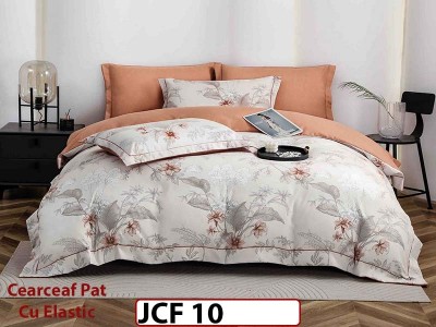 Lenjerie din finet 6 piese cu cearceaf elastic - JCF10 Lenjerie din finet 6 piese cu cearceaf elastic - JCF10