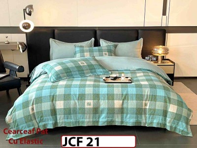 Lenjerie din finet 6 piese cu cearceaf elastic - JCF21 Lenjerie din finet 6 piese cu cearceaf elastic - JCF21
