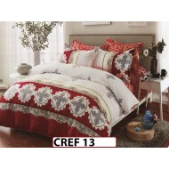 Lenjerie de lux din bumbac creponat cu 4 piese - CREF13