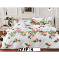 Lenjerie de lux din bumbac creponat cu 4 piese - CREF15