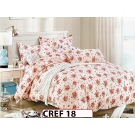 Lenjerie de lux din bumbac creponat cu 4 piese - CREF18