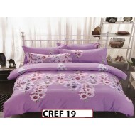 Lenjerie de lux din bumbac creponat cu 4 piese - CREF19